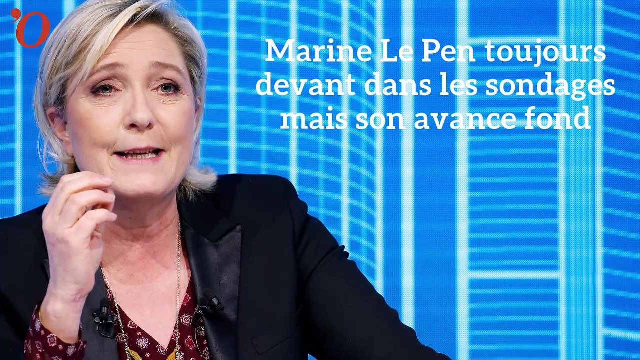Sondage présidentielle : Marine Le Pen toujours devant au premier tour mais battue au second