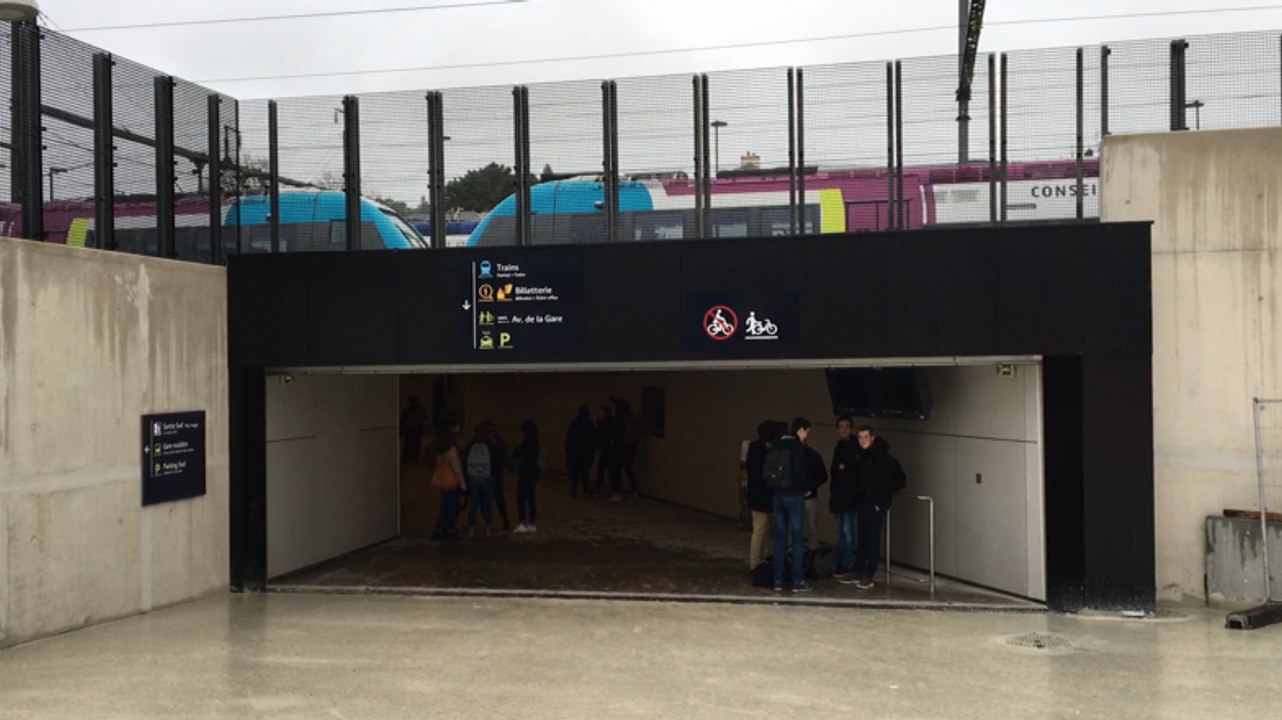 Le souterrain de la gare de Redon est ouvert
