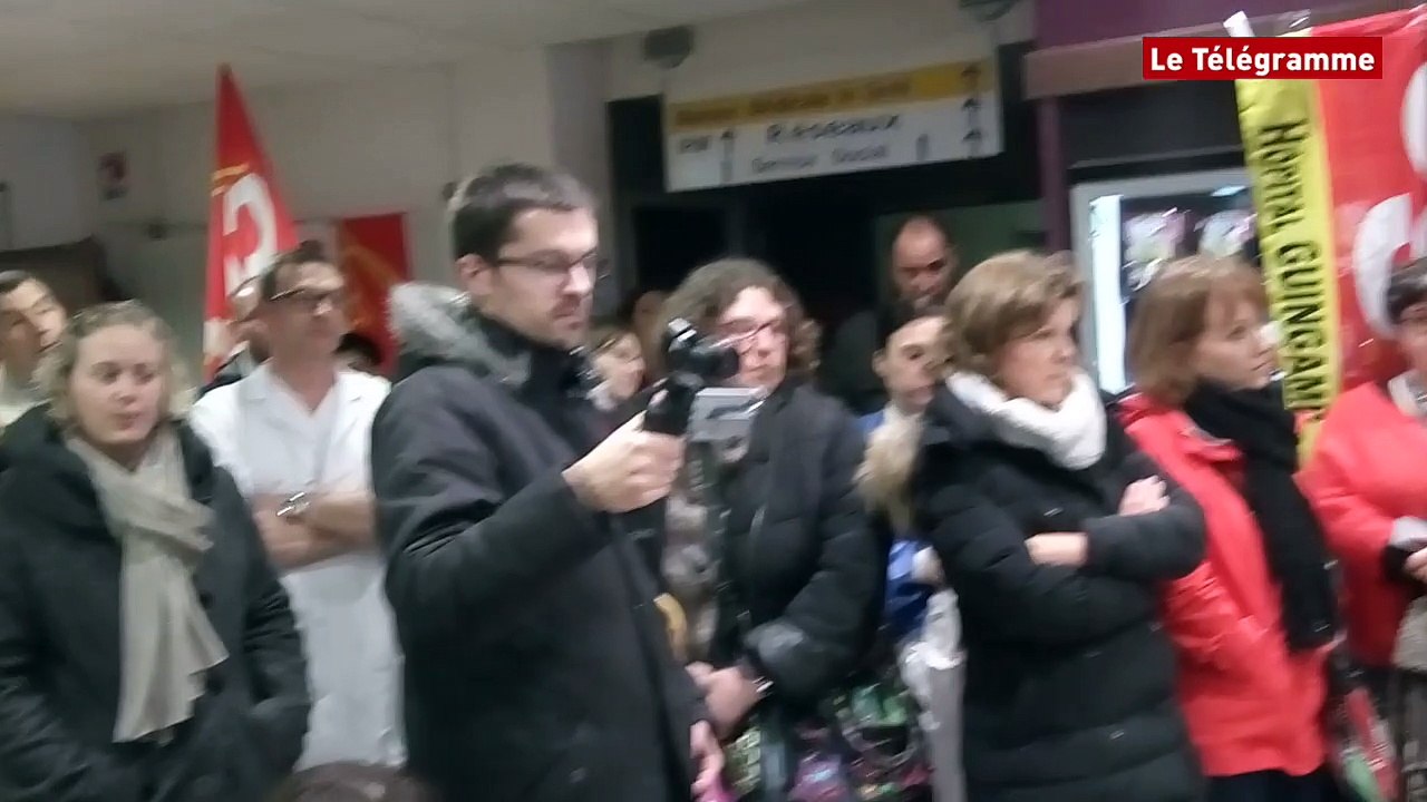 Guingamp. Une centaine d'agents hospitaliers mobilisés pour de meilleures conditions de travail