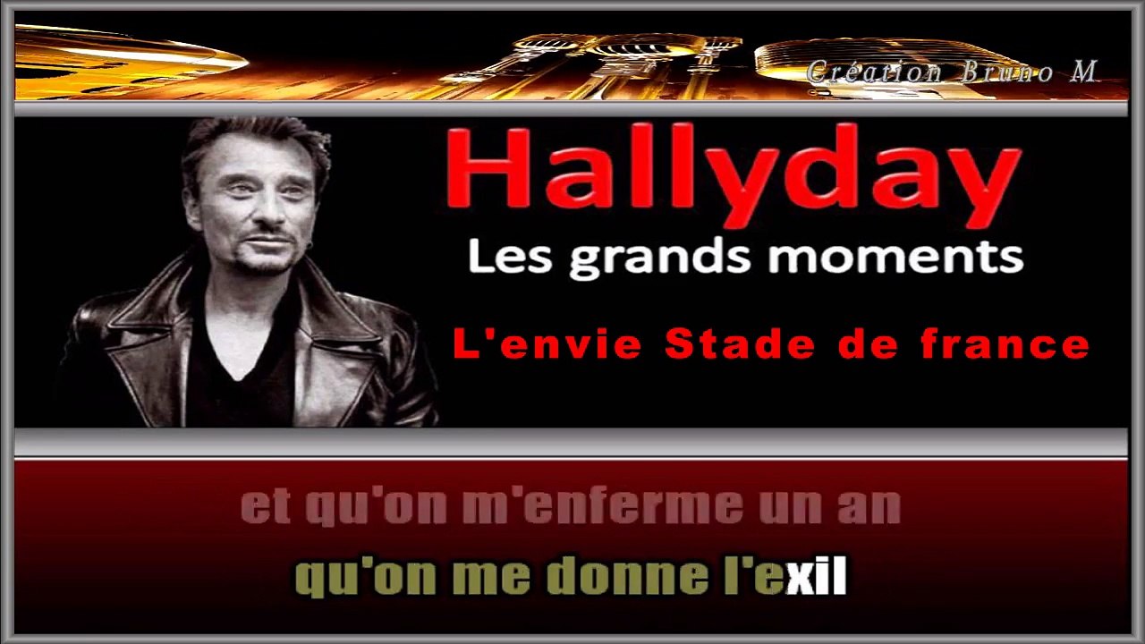 Johnny Hallyday - L'envie KARAOKE / INSTRUMENTAL