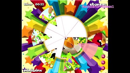 Angry Bird Online Games - Episode Angry Birds Round Puzzle Levels 1-4 - Rovio Games