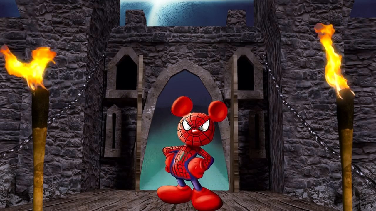 Mickey Mouse Halloween Castle Daddy Finger Family Song!