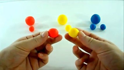 Como crear colores, a partir de los cinco colores primarios, con plastilina.