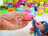 How To Make Play Doh Rainbow Cupcakes Strawberry Waffle Cone Learn Colors Creative Fun Kid