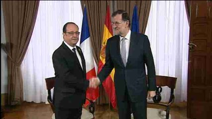 Rajoy defiende más integración ante Hollande, Merkel y Gentiloni