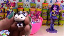 My Little Pony Equestria Girls Play Doh Dazzlings MLP Shopkins Surprise Egg and Toy Collec