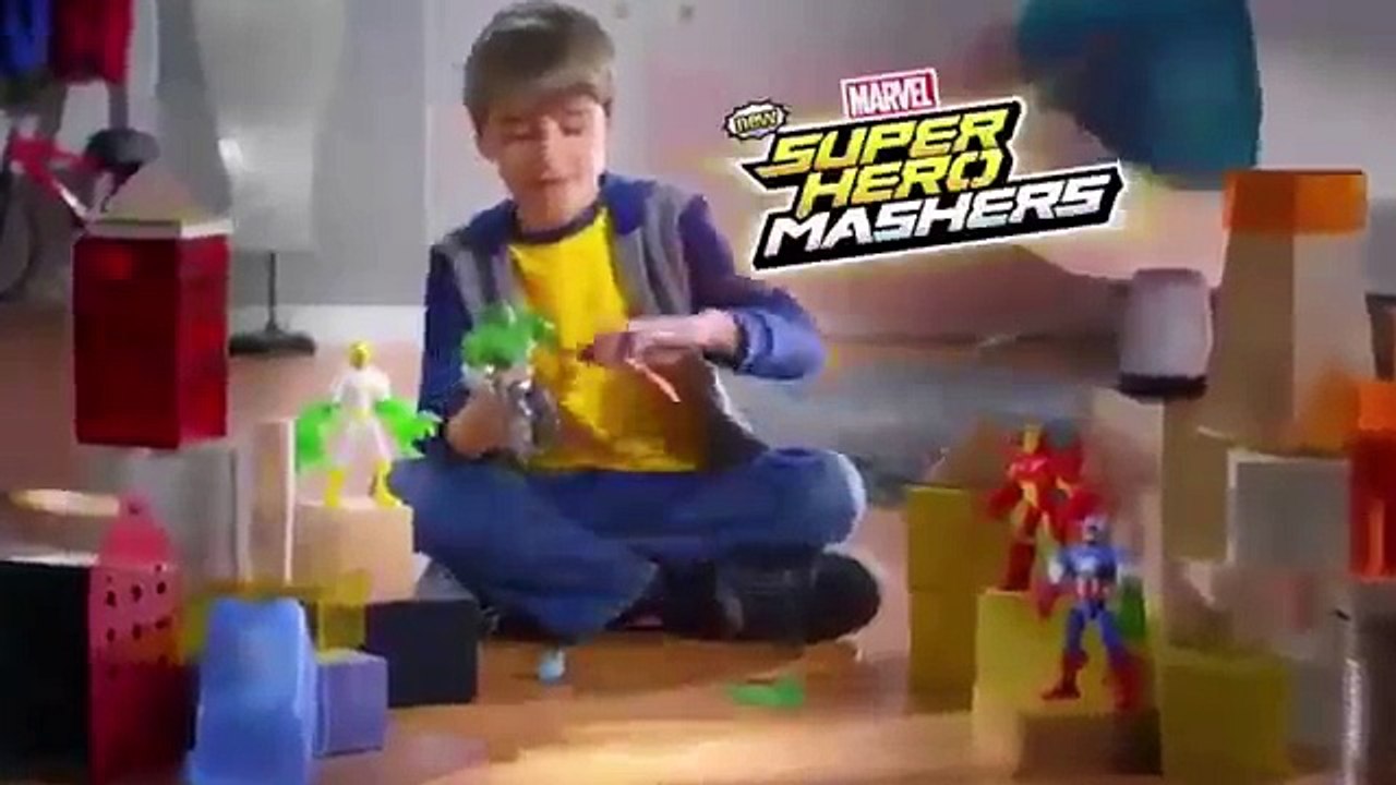 Hasbro - Marvel - Super Hero Mashers - Hulk, Captain America & Iron Man Action Figure - TV Toys