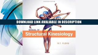 eBook Free Manual of Structural Kinesiology Free Online