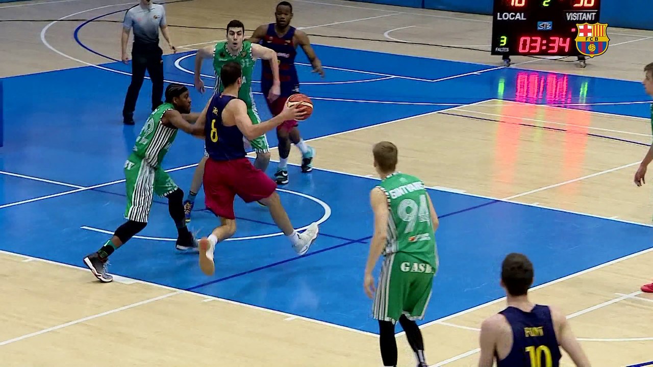 [HIGHLIGHTS] BASKET (LEB Or): FC Barcelona Lassa B – Peñas Huesca (97-84)