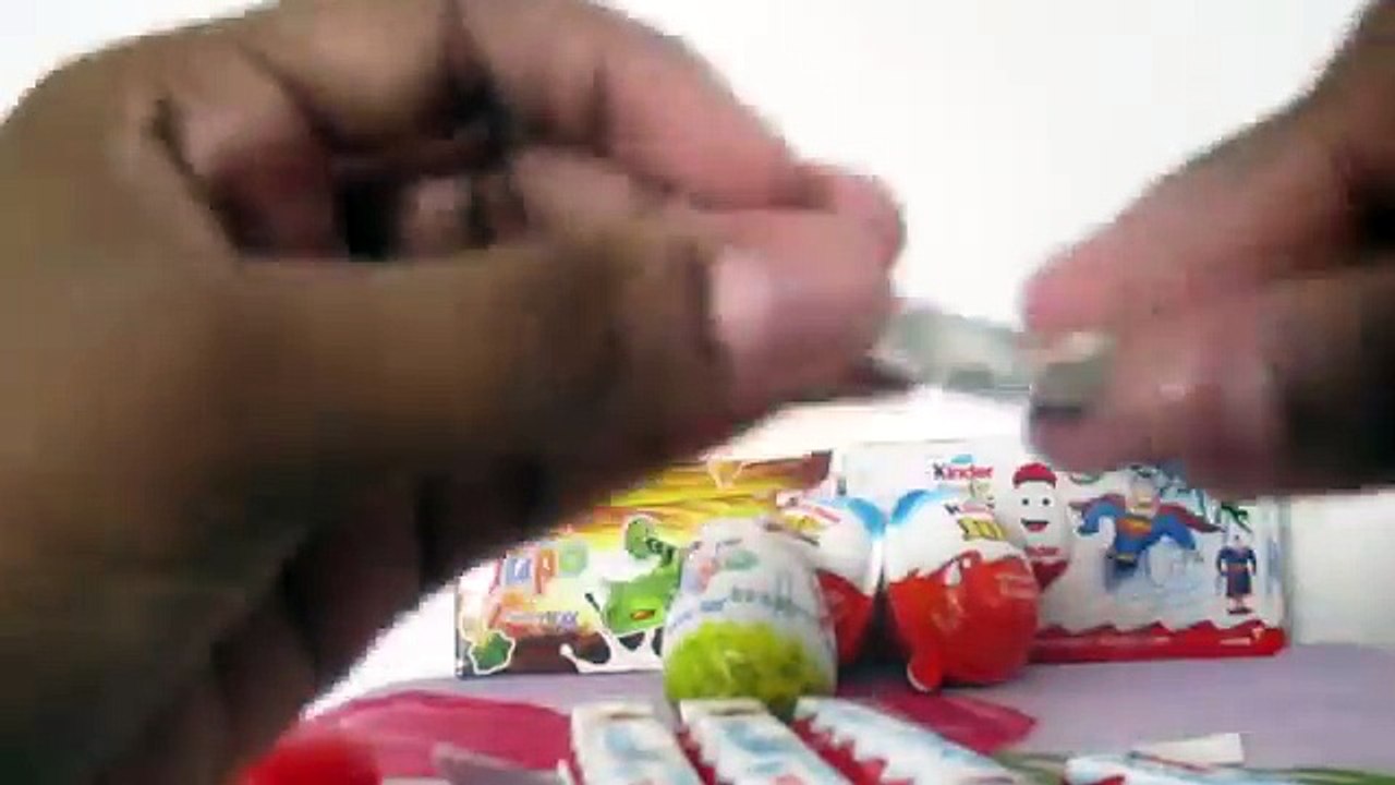 6 Kinder Surprise Eggs Batman Elsa Frozen Superman Fun!