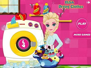 Disney Frozen Games Elsa Drying Clothes Best Baby Games For Girls