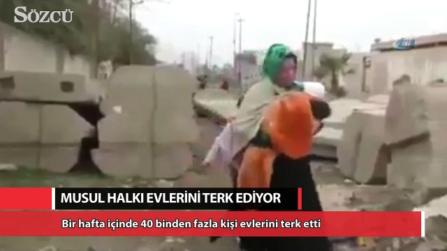 1 haftada 40 binden fazla kişi Musul’u terk etti