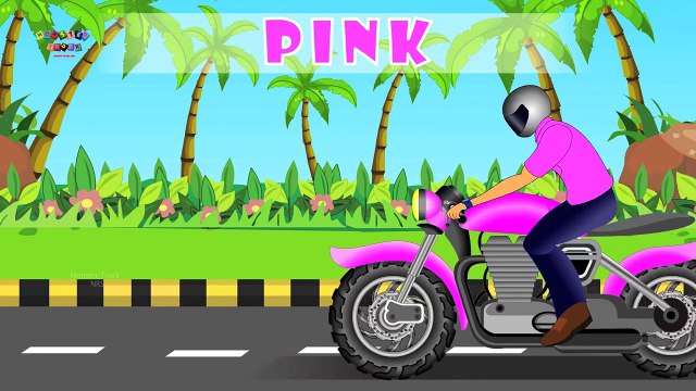 Lets Learn Colors Bike - Color For Kids With Street Vehicles tomica トミカ tayo 타요 꼬마버스 타요 중앙차고지-