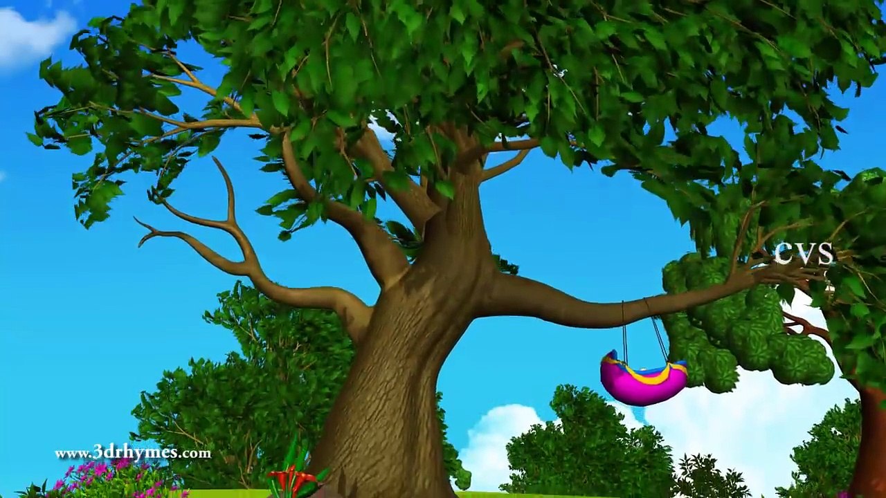 3D Animation Rock-A-Bye Baby English Nursery rhymes for children  with lyrics
