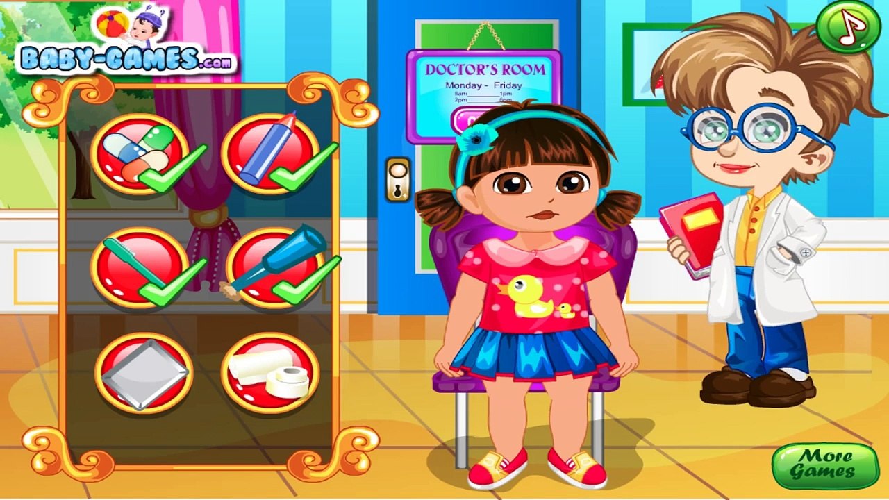 Dora Doctor Slacking - Best Game for Little Kids
