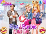 La pelcula de dibujos animados juego de elsa y barbie: Cita a ciegas Elsa And Barbie Blind Date