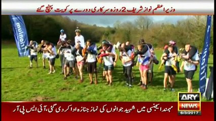 Couples battle it out in 10th annual UK Wife Carrying Race