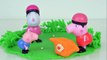 Peppa Pig Juguetes de Halloween ~ Jardinería Bicicletas de Peppa pig Play doh Flores Creaciones Reproducird