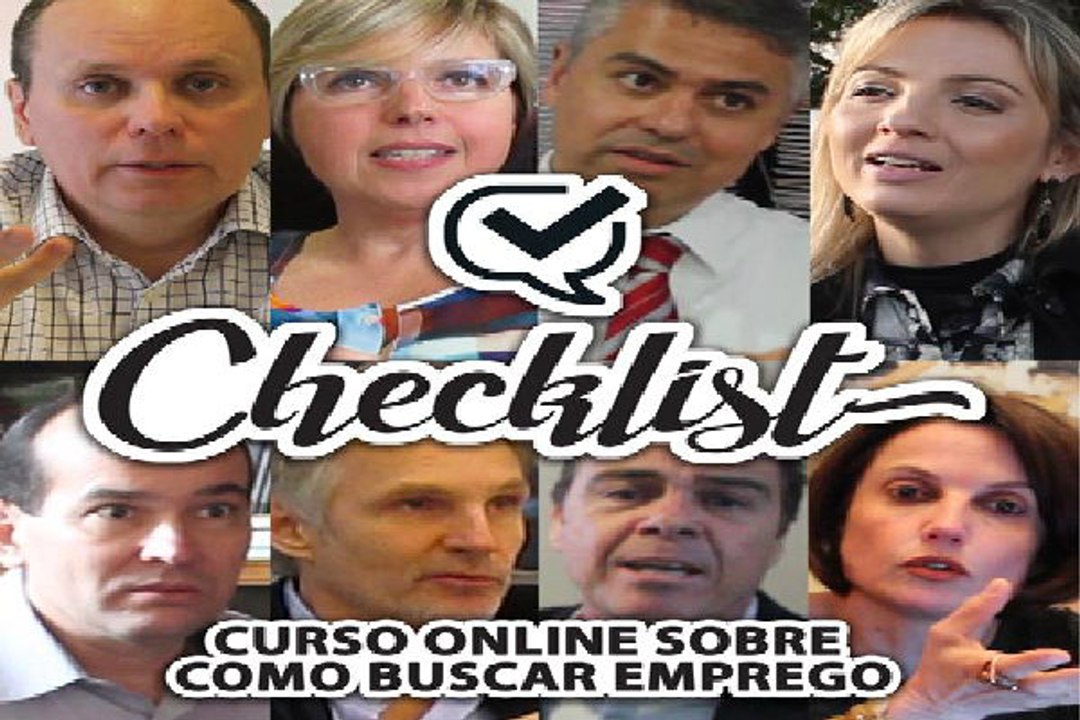 Checklist Curso on-line sobre como buscar emprego no Brasil