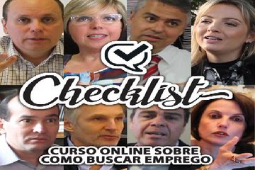 Checklist Curso on-line sobre como buscar emprego no Brasil