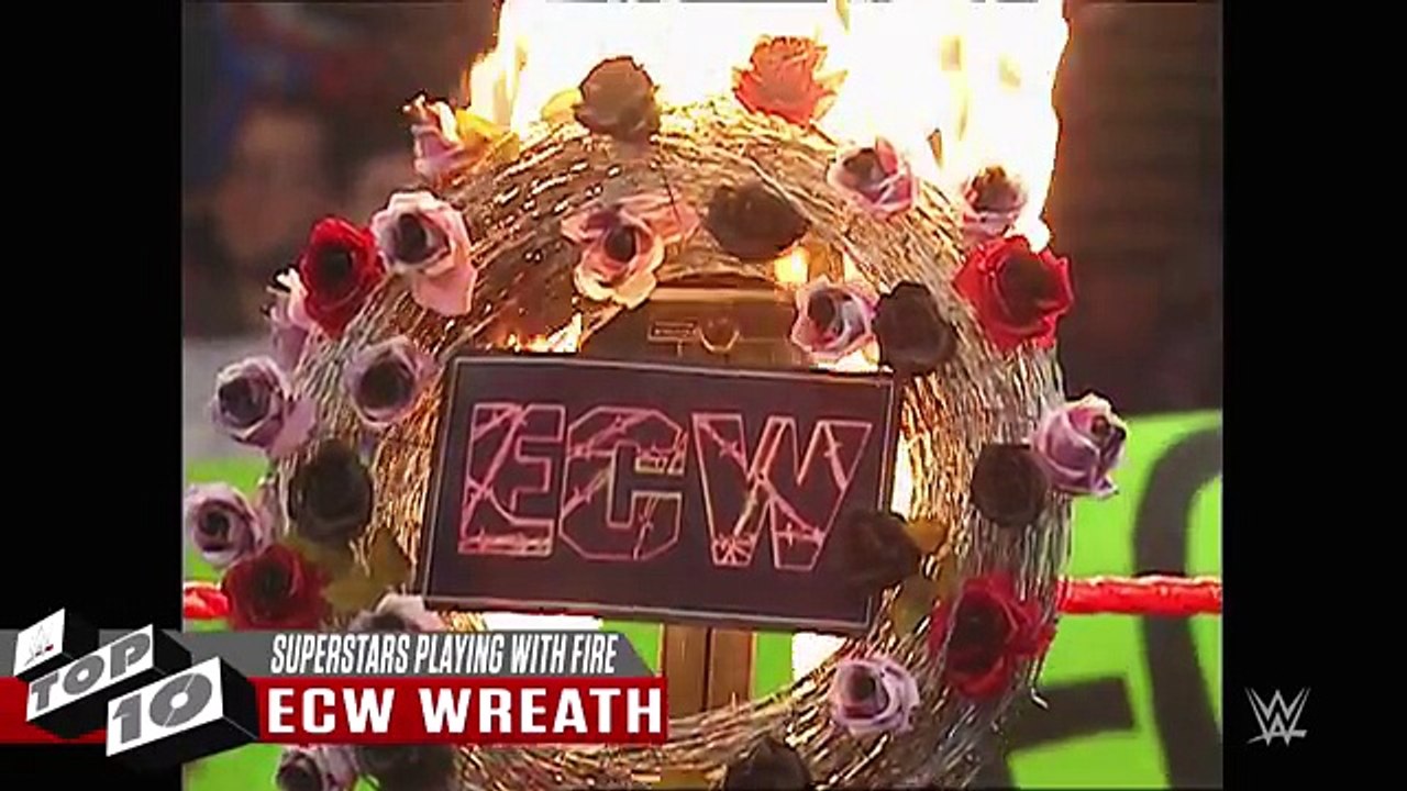 Superstars playing with fire - WWE Top 10