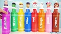 Learn colors Giant Huge Crayons shapes baby toys hammer ball jumping pop up toy Change Outfits