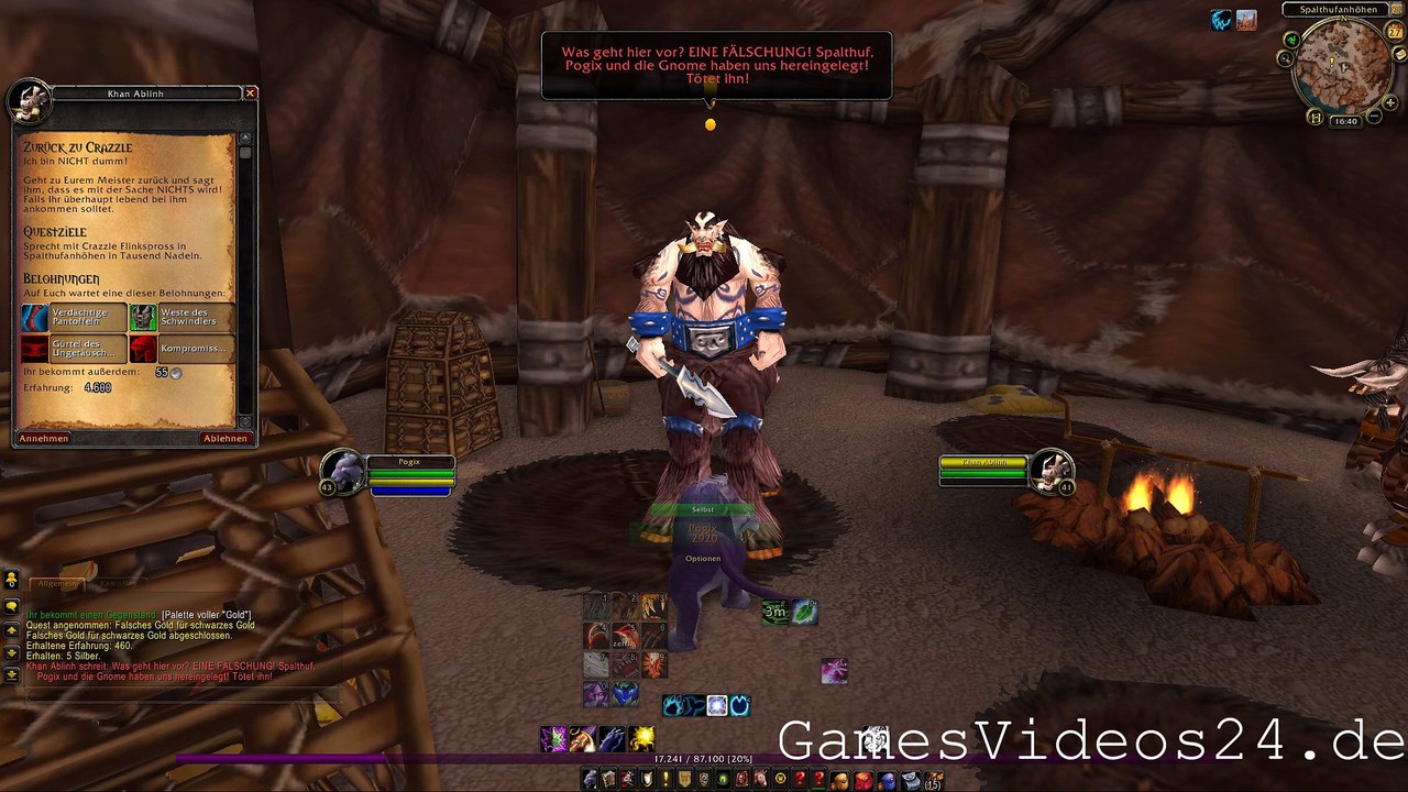 World of Warcraft Quest: Zurück zu Crazzle