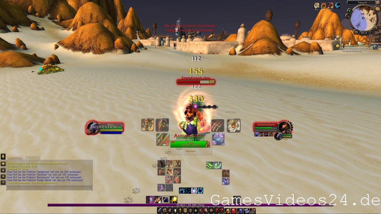 World of Warcraft Quest: Eiterpfotenschlachtung