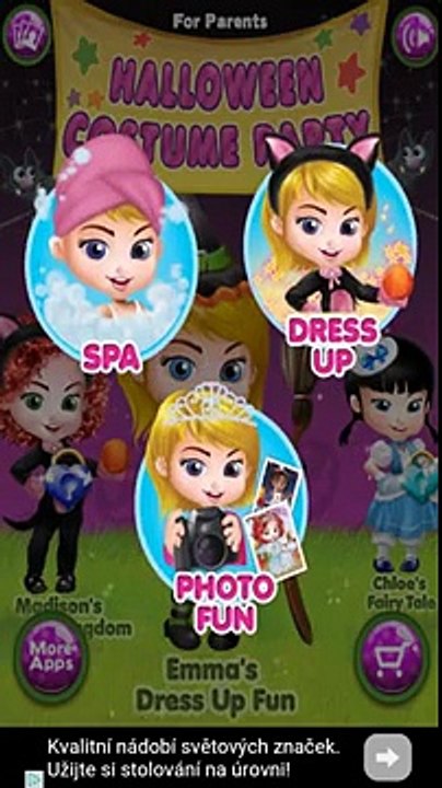 Halloween Costume Party - Android gameplay TabTale Movie apps free kids best top TV film v