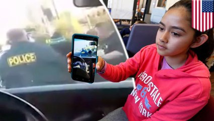 Sobbing girl, 13, films as undocumented dad arrested