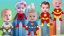 Talking Pocoyo Transforms in Superheroes Finger Family Rhymes for Kids - Cartoon Nursery K