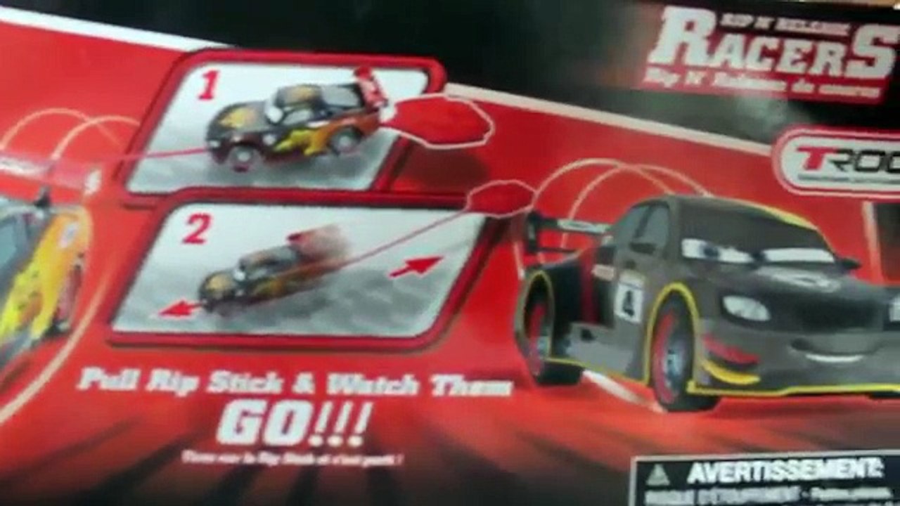 New Pixar Cars Carbon Racers Rip N Release 2016 Lightning McQueen Race Unboxing WD Toys