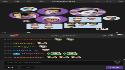 CSGO: Final rounds of IEM Katowice via Twitch chat and CrowdCast