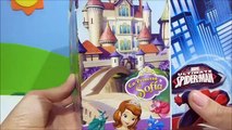 Disney Sofia the First 12 Surprise Eggs in Drinks + Toys Huevos Sorpresa