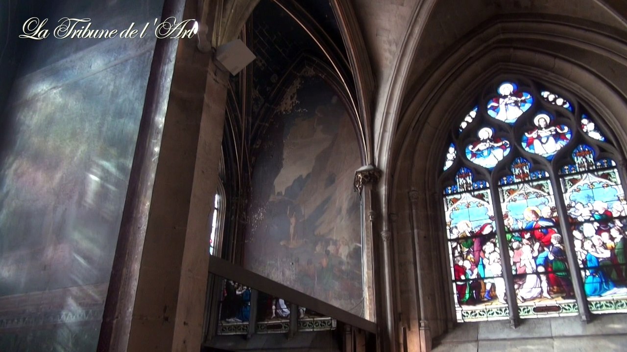 Les peintures murales de l'église Saint-Séverin à Paris proches de la ruine