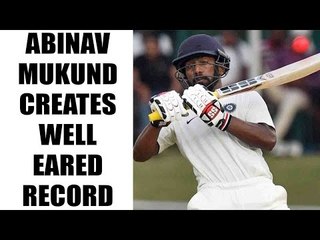 India vs Australia 2nd test : Abhinav Mukund makes unusual record | oneindia News