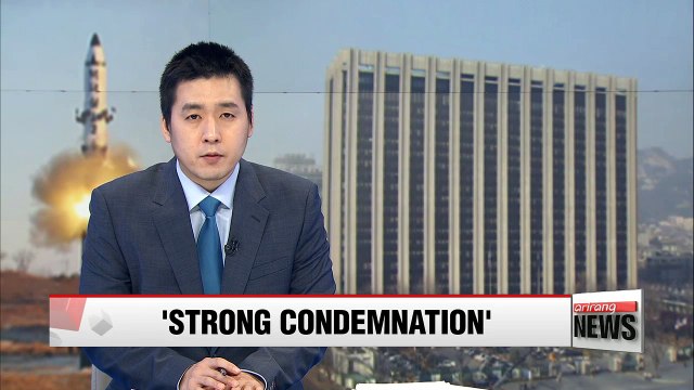 South Korean government condemns missile launch, says regime will pay 'unbearable price'