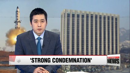 South Korean government condemns missile launch, says regime will pay 'unbearable price'