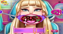 Elsa and Barbie Throat Doctor Surgery | Princess Barbie Baby Girl Games | Best Games Onlin