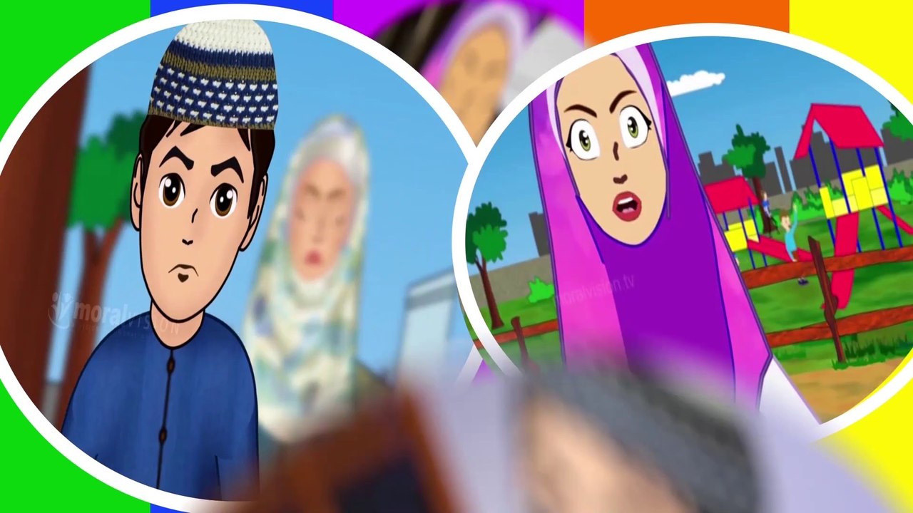 Rainy Season and Abdul Bari Islamic Muslims cartoon for children