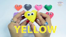 Learning Colors Play Doh Hearts Surprise Vehicles for Children | Play Doh Toys Kids Nursery Rhymes