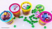 Kung Fu Panda 3 Playdoh Surprise Eggs Learn Colors Ice Cream Cups Dippin Dots Toy Surprise