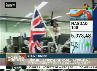 Cae sector servicios de RU y frena el crecimiento de la economía