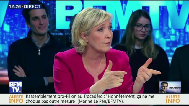 Marine Le Pen : BFMTV soutient Macron