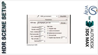 HDR Scene Setup using V-ray for 3ds max