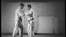 柔道 海外 Ishiro Abé Sensei au Judo club du Saré à Perpignan en 1951
