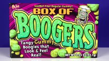 Eating BOOGERS, EXPLODING WASABI Exploding Popcorn Candy Review