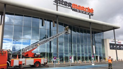 Le vent a soufflé fort cette matinée du lundi 6 mars 2017 à Châteaubriant
