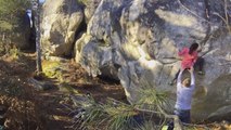 Caroline Sinno Climbing Le Miroir Des Vanités' (8B) In...