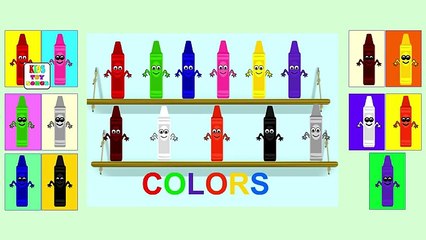 Lápices De Colores De Color De La Canción | Aprender Los Colores | Canciones Infantiles Para Niños | Bebé Canciones Para Niños